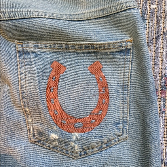 Vintage embroidered jeans - Picture 4 of 13